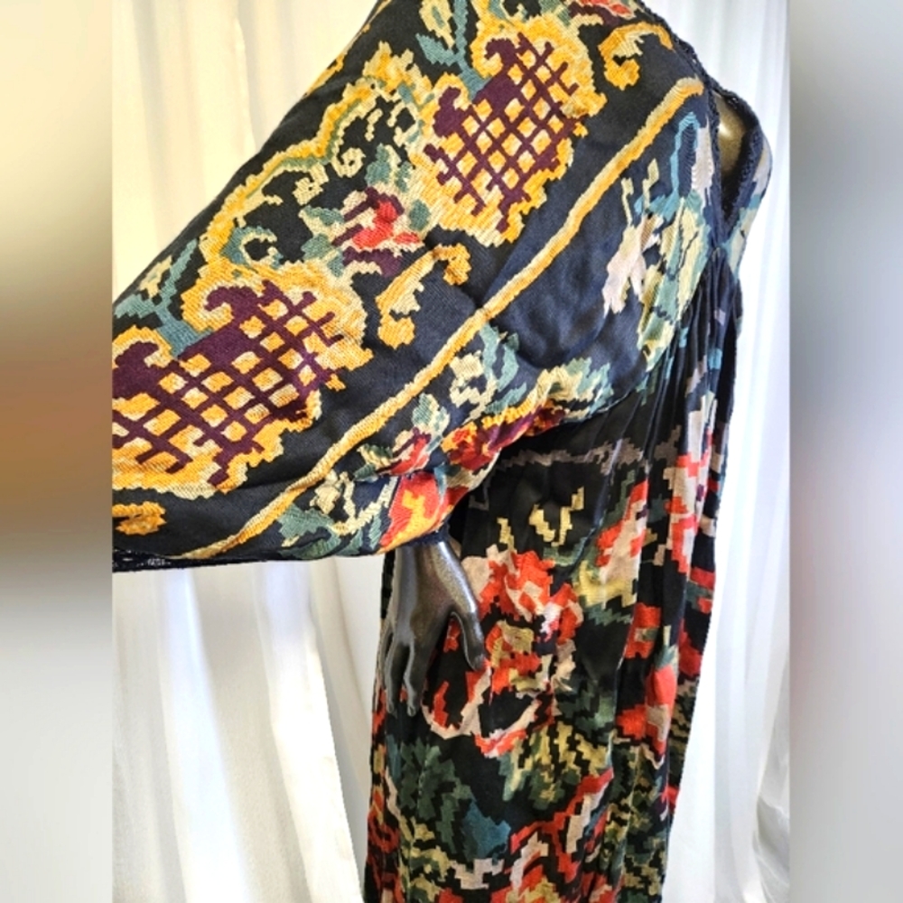 Mes Demoiselles Malti Dress Flowers - Elegant Multicolor Maxi Dress Size 36 - Picture 13 of 16